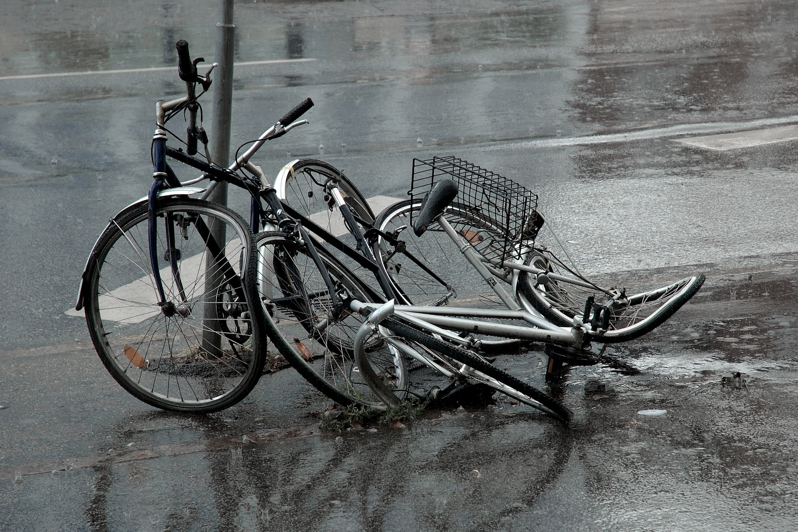 Bikes in The Rain